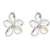 WKOUD EAM Rhinestone Crystal Brief Temperament Earrings