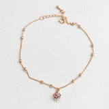 WKOUD EAM Personality All-match Rhinestone decorative ball Anklet
