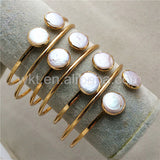 WT-B272 Double Pearl Bracelet Natural Pearl with 24k gold electroplated adjustable bracelets