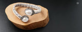 WT-B278 5pcs/lot Genuine Leather Bangle Pearl Adjustable Bangle