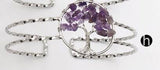 WT-B416 Euorope Design Silver Plated Colorful Natural stone Bangle Bracelet