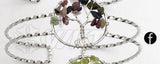 WT-B416 Euorope Design Silver Plated Colorful Natural stone Bangle Bracelet