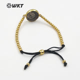 WT-B425 Natural stone Special Custom Bracelet with round beads