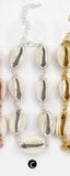 WT-B429 Custom Design Natural Cowrie Shell Stone Wrapped Bracelets