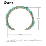 WT-B451 Raw Gem-stones Bangle Jewelry Black White Mint Green Color Tiny Stone Gold Bangle Dalicate Bracelet