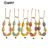 WT-B456 Cowrie Shape Bracelet Zinc Alloy Handmade Bracelet