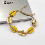 WT-B456 Cowrie Shape Bracelet Zinc Alloy Handmade Bracelet