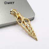 WT-JP110 Natural Sea Shell Gold Dipped Pendant