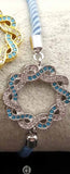 WT-MB081 WKT Flower Round Shape Adorable Connector Adjustable Bracelets