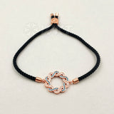 WT-MB081 WKT Flower Round Shape Adorable Connector Adjustable Bracelets