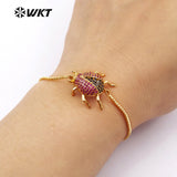 WT-MB106 Micro Pave Cubic Zirconia Insect Bracelet