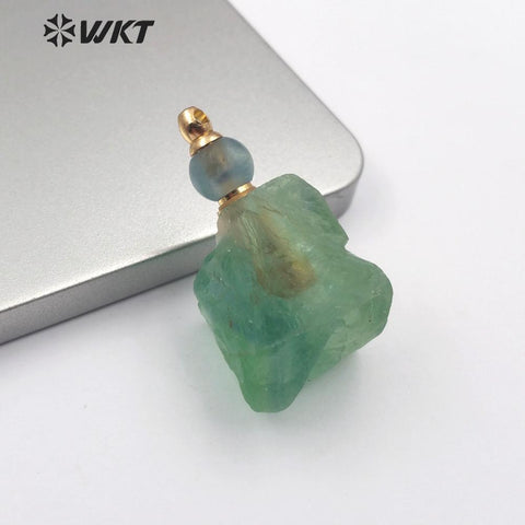 WT-P1462 irregular shape with gold natural stone Pendant