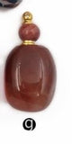 WT-P1464 natural stone with gold classic gourd shape Pendant