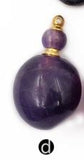 WT-P1464 natural stone with gold classic gourd shape Pendant