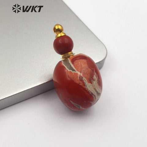 WT-P1464 natural stone with gold classic gourd shape Pendant