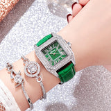 genuine leather strap sports elegant wrist watch