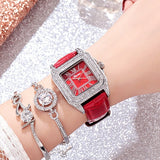 genuine leather strap sports elegant wrist watch