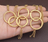 Stainless Steel Jewelry  gold And silver Color Necklace