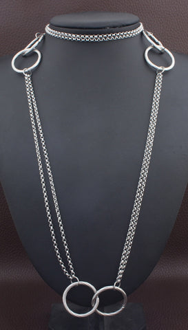 Stainless Steel Jewelry  gold And silver Color Necklace