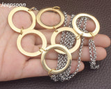 Fashion Stainless Steel Jewelry  gold And silver Color Necklace