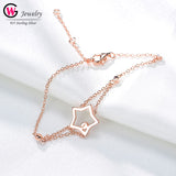 Link Bracelets Chain Silver Gold Color Beads Charm Bracelet
