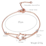 Link Bracelets Chain Silver Gold Color Beads Charm Bracelet