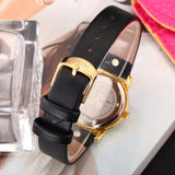 Exquisite Missfox Gold Watch Leather Band