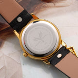 Exquisite Missfox Gold Watch Leather Band