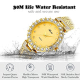 Luxury Brand Bracelet Waterproof Diamond Wrist Watche