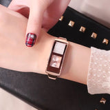 Alloy Creative Quicksand Rhinestone Bracelet Wristwatch