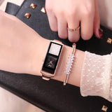 Alloy Creative Quicksand Rhinestone Bracelet Wristwatch