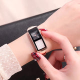 Alloy Creative Quicksand Rhinestone Bracelet Wristwatch