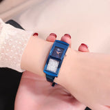 Alloy Creative Quicksand Rhinestone Bracelet Wristwatch