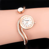 Rose Gold Stainless Steel Analog Quartz Wrist Watch