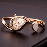 Rose Gold Stainless Steel Analog Quartz Wrist Watch