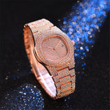 Full Diamond Quartz Wristwatches