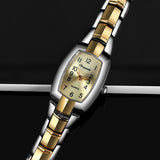 Gold Silver Bracelet Luxury Crystal Watches Stainless Steel