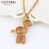 Xuping Glittering Exquisite Sika Deer Necklace