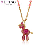 Xuping Glittering Exquisite Sika Deer Necklace