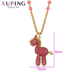 Xuping Glittering Exquisite Sika Deer Necklace