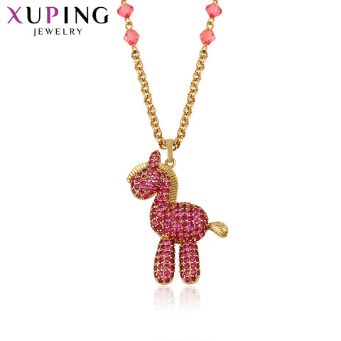 Xuping Glittering Exquisite Sika Deer Necklace