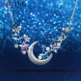 Xuping Jewelry Star / Moon Shape Necklace