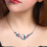 Xuping Jewelry Star / Moon Shape Necklace