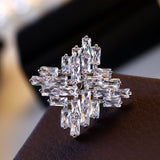 Young Tulip Luxury Zircon Square Collar Brooch