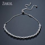 Fashion Sparking CZ Zirconia Baguette Choker Necklace/Torques