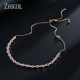 Fashion Sparking CZ Zirconia Baguette Choker Necklace/Torques