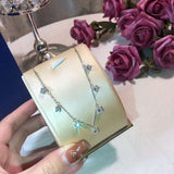 Zircon Necklace 925 sterling silver Choker Necklace