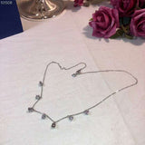 Zircon Necklace 925 sterling silver Choker Necklace