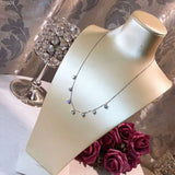 Zircon Necklace 925 sterling silver Choker Necklace