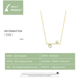 bamoer Geometric Pearl Minimalist Choker Necklace